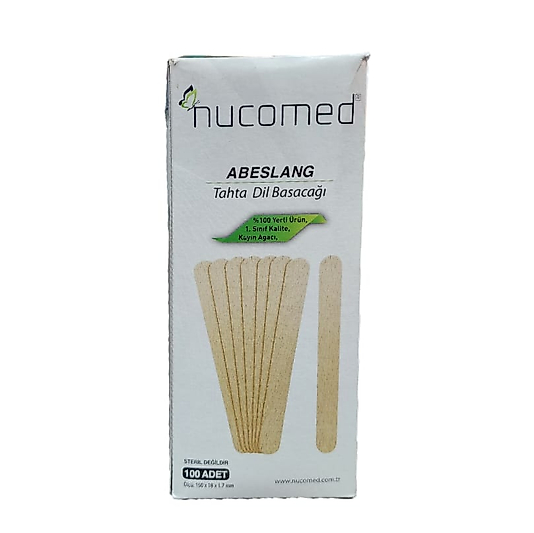 NUCOMED TAHTA DİL BASACAĞI 100 ADET 150X18X1,7mm
