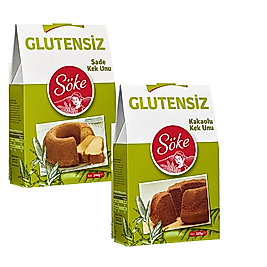 Söke Glutensiz Kakaolu Kek Un 225 g Sade Kek Un 240 g 2 li Set