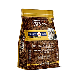 Felicia Az Tahıllı Sterilised Tavuk Etli HypoAllergenic Kedi Maması 1 kg