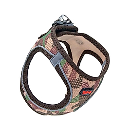 Tailpetz Air Mesh Camo Desenli Kedi ve Küçük Irk Köpek Göğüs Tasması 2XS