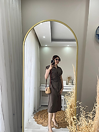 ZARA Kahverengi elbise