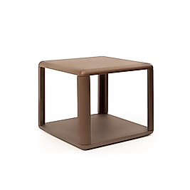 Soft Kare Orta Sehpa - Metalik Bronz