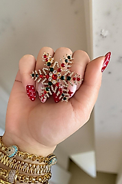 Kartanesi Noel Taşlı Broş