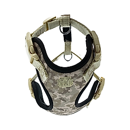 Doggie Havalı Dokuma Köpek Göğüs Tasması Kamuflaj 1,5 x 35 - 45 cm