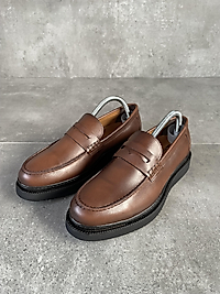 Klasik Deri Ayakkabı - Kahverengi