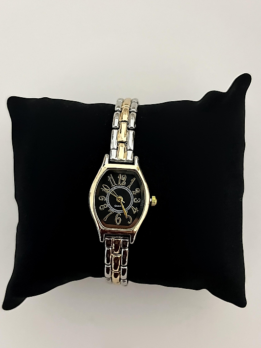 Gold-Silver İçi Siyah Saat