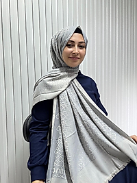 V desen Yün Pamuk Şal