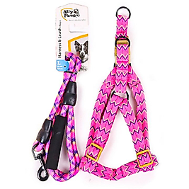 10703 Ally Paws Harness & Leash Rope 12mmx120cm - (L)