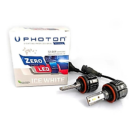 PHOTON ZERO H8&H9&H11&H16 +3 PLUS FANSIZ LED 12V & 24V ICE WHITE