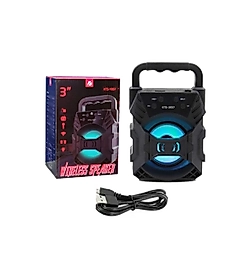 BUFFER® Tutma Saplı Hoparlör Işıklı Taşınabilir Hoparlör Bluetooth Wireless Kablosuz Hoparlör