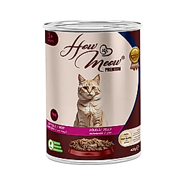 How Meow Biftek Etli Yetişkin Kedi Yaş Maması (400 g)