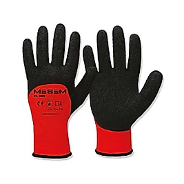 MEŞEM EL520 KIRMIZI LATEX ELDİVEN 3/4