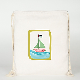 "Sumud, Özgür Filistin"  Baskılı Ham Bez Sırt Çantası %100 Pamuk