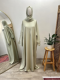 Mint Abaya Kol Keten Ferace