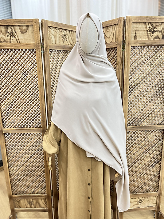 Krem Bambu Viskon Şal