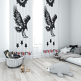 Minibabyrooms Karakartal Temalı Fon Perde