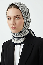 Spring Eşarp Çizgili Oval Çizgili Desen