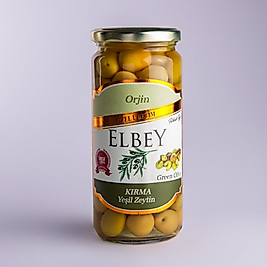 Elbey Orjin Özel Üretim Kırma Yeşil Zeytin 530 GR