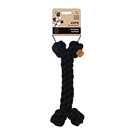 10648908 M-Pets Coto Black Bone 19cm Örgü Kemik Oyuncak