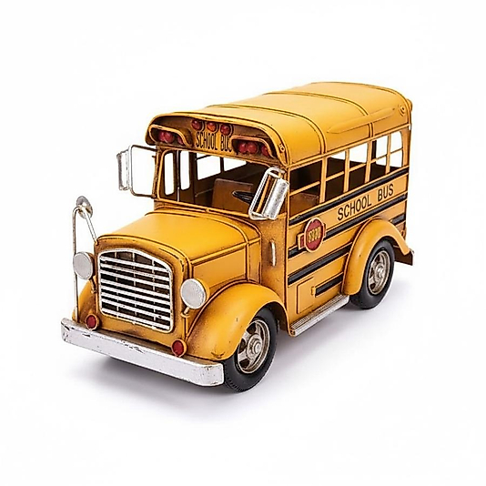 Frefly dan NOSTALJİK SARI OKUL OTOBÜSÜ METAL BÜYÜK BOY 31CM