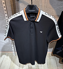 ZEROWEAR - EA7 KOL DETAYLI PİKE KUMAŞ POLO YAKA