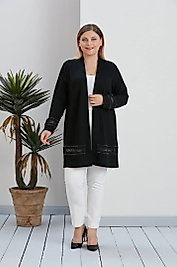 dantelli siyah hırka