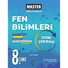 8. Sınıf Master Son Tekrar Fen Bilimleri Soru Bankası Okyanus Yayıncılık