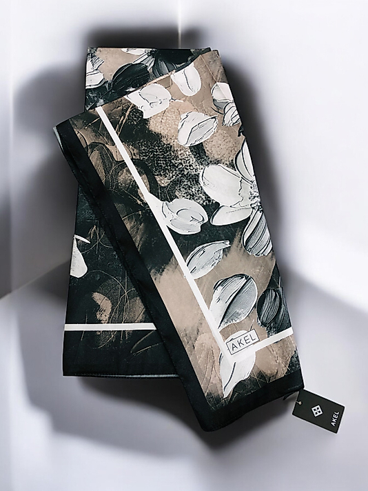 Akel Digital Kristal Eşarp  Çiçek Desen