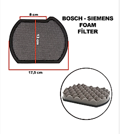 Bosch Bgc41q69 Süpürge Toz Haznesi Sünger Filtresi UYUMLUBgc41q69 Süpürge Toz Haznesi Sünger Filtresi UYUMLU