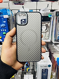 iPhone 11 Karbon Fiber Magsafe Telefon Kılıfı