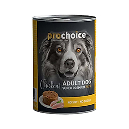 Prochoice Tavuk Etli Şekersiz Yetişkin Köpek Konserve Maması (400 g)