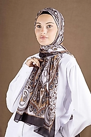 Digital Soft Şal Etnik Pastel Desen2