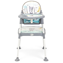 SAFELİNE POCKET ÇALIŞMA MASALI PEDLİ MAMA SANDALYESİ  ( GRİ)