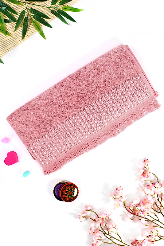 EL-Yüz-Havlusu-EKO-Efsun Saçaklı Hasır-Pudra-enex life