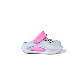Akınalbella Kadın Buz Gri-Pembe Crocs 468