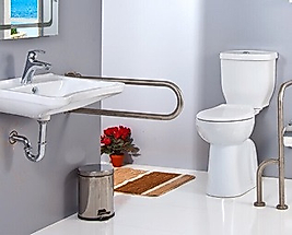 Mafsallı Tutunma Barı Wc Kağıtlıklı 4833.2311P.304.00