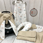 Kapiçino/Bulutlu 7'li Babynest Set