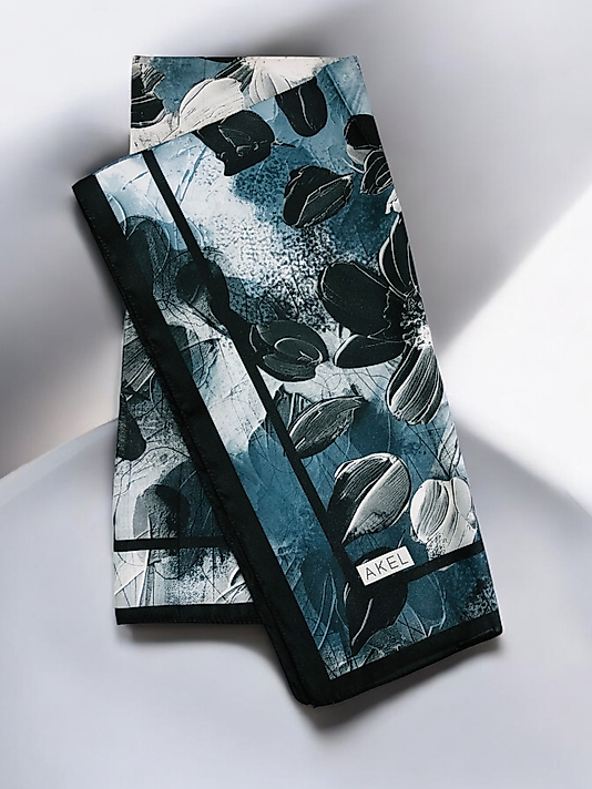 Akel Digital Kristal Eşarp  Çiçek Desen