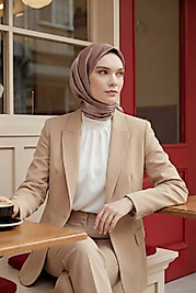 Düz Kristal Kumaş Eşarp - Kaymaz, Şık, Tok Duran | Günlük & Abiye Uyumlu