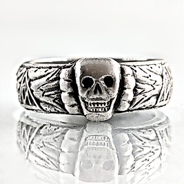 925 AYAR GÜMÜŞ  ANTİKA NAZİ SUBAY YÜZÜĞÜ REPLİKASI