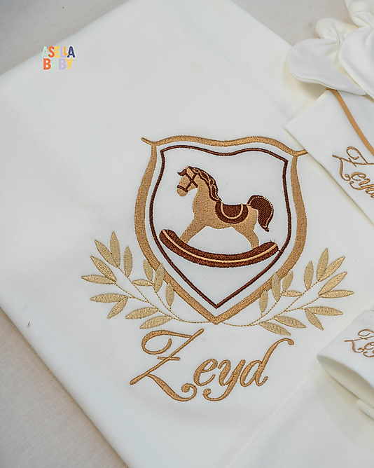 Yenidoğan Set - Bebeğinizin İsmi Nakışlı