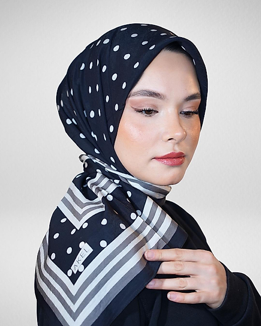 Spring Eşarp Yeni Desen Puantiye Desen