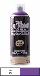 ARTDECO SPREY BOYA AKRİLİK 400 ML MOR Y-400-436