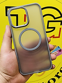 İphone 14 Pro Max Magsafe Mat Gri Telefon Kılıfı