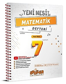 Spoiler Yayınları 7. Sınıf Matematik 2025 2026 Yeni Baskı Sezon Pdf Defteri