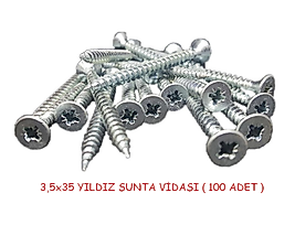 3,5X35 Yıldız Sunta Vidası ( 100 Adet )