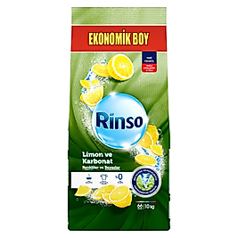 Rinso Toz Çamaşır Deterjanı Limon ve Karbonat Renkliler ve Beyazlar İçin 10 KG