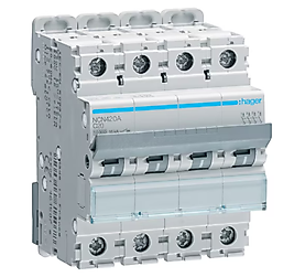HAGER /MCB NCN420 4P 20A 10KA C-20A OTOMATİK SİGORTA