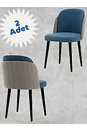 Safir Çift Papel Sandalye, Mutfak, Salon Sandalye Bohem, Buklet, Mutfak Sandalyesi 2 Adet