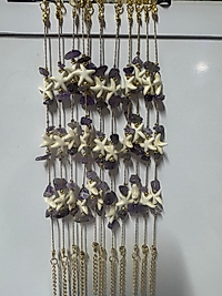 Deniz Kabuğu Ametist Taşlı Bileklik